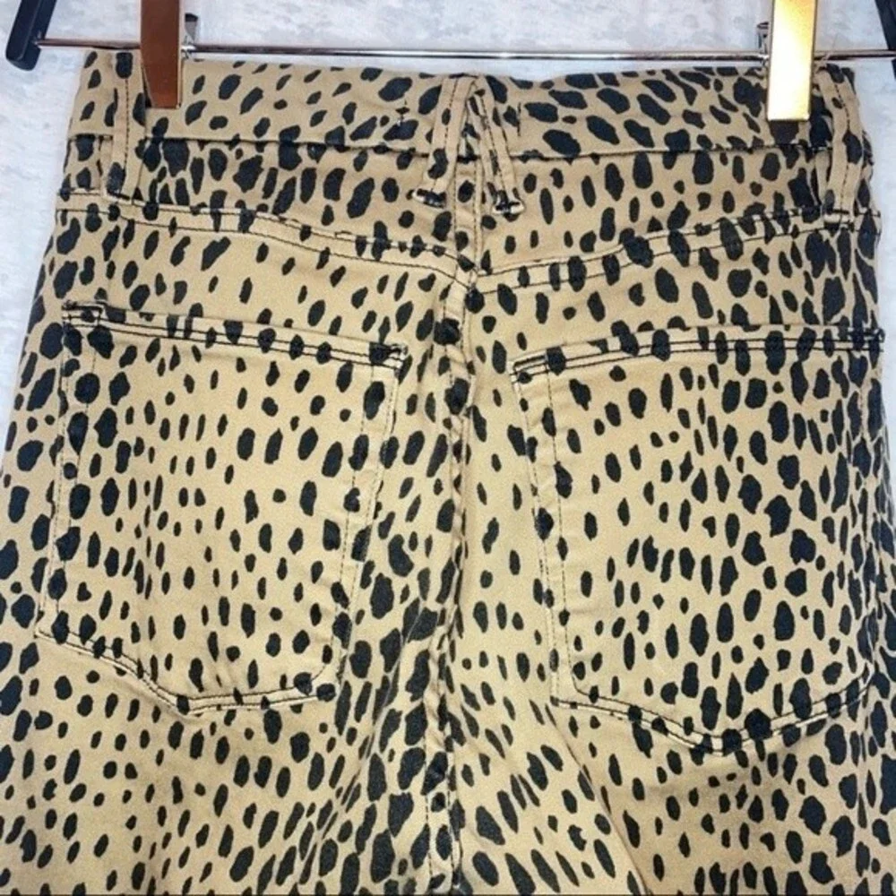 Good American Good Waist Animal Cheetah Leopard Print Jeans Size 24/4